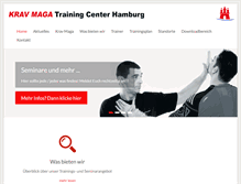 Tablet Screenshot of kravmaga-hamburg.de